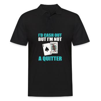 Blackjack Black Jack Casino Glücksspiel - Männer Poloshirt - Schwarz - Vorne - Kai (181cm)