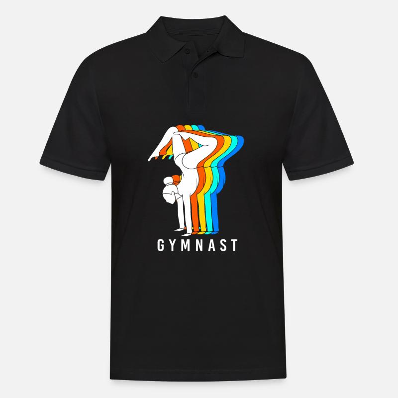 Leichtathletik - Männer Poloshirt - Schwarz
