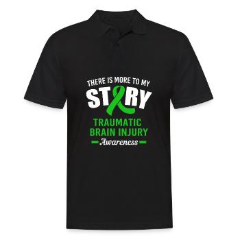 Traumatic brain injury - Men's Polo Shirt - black - Front - Kai (181cm)