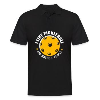 Pickleball Pickleball Pickleball - Polo Homme - noir - Devant - Kai (181cm)