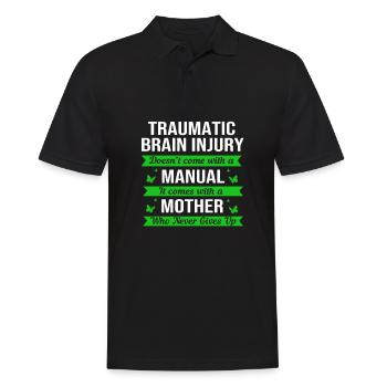 Schädel Hirn Trauma - Männer Poloshirt - Schwarz - Vorne - Kai (181cm)