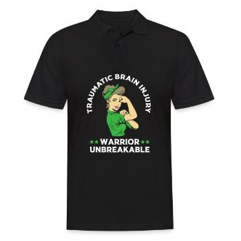 Schädel Hirn Trauma - Männer Poloshirt - Schwarz - Vorne - Kai (181cm)