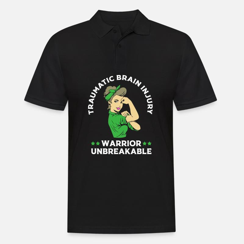 Schädel Hirn Trauma - Männer Poloshirt - Schwarz