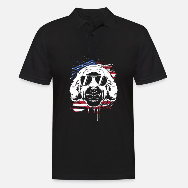 Goldendoodle - Männer Poloshirt - Schwarz