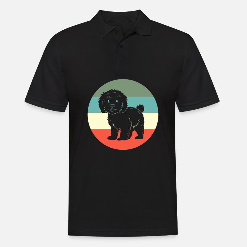 Goldendoodle - Männer Poloshirt - Schwarz