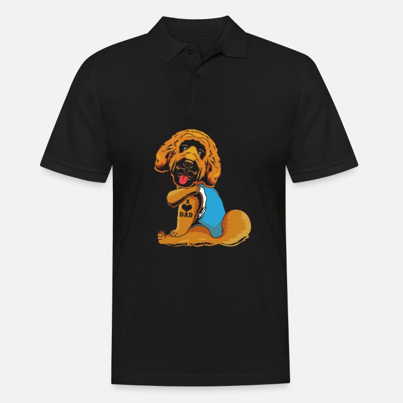 Goldendoodle - Männer Poloshirt - Schwarz