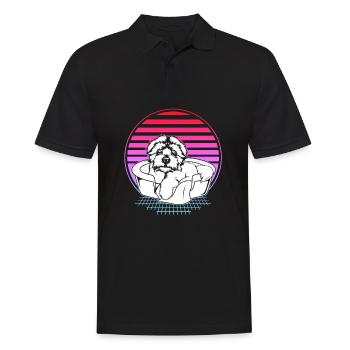 Maltese - Men's Polo Shirt - black - Front - Kai (181cm)