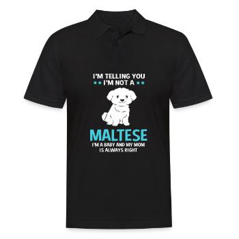 Malteser - Männer Poloshirt - Schwarz - Vorne - Kai (181cm)