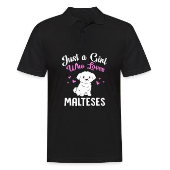 Chien maltais - Polo Homme - noir - Devant - Kai (181cm)