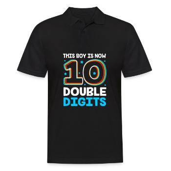 17. Geburtstag Zehn Geburtsjahr Geburtsdatum - Männer Poloshirt - Schwarz - Vorne - Kai (181cm)