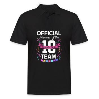 26. Geburtstag Zehn Geburtsjahr Geburtsdatum - Männer Poloshirt - Schwarz - Vorne - Kai (181cm)