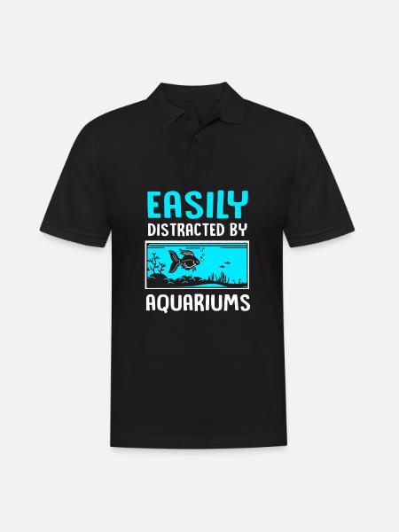 Aquarium Aquarist - Men's Polo Shirt - black