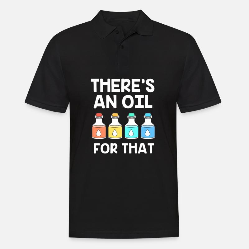 Ätherisches Öl - Männer Poloshirt - Schwarz