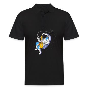 Saxophon Saxophonist - Männer Poloshirt - Schwarz - Vorne - Kai (181cm)