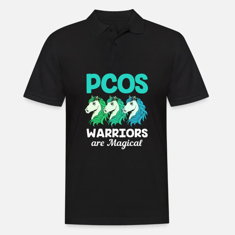 Pcos-Bewusstsein - Männer Poloshirt - Schwarz
