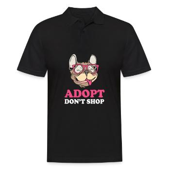 Hund Rettung Tierrechte Tierrettung Tierheim - Männer Poloshirt - Schwarz - Vorne - Kai (181cm)