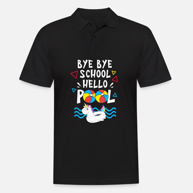 Pool Party - Männer Poloshirt - Schwarz