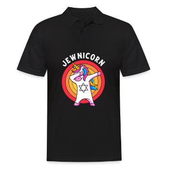 Hanukkah - Men's Polo Shirt - black - Front - Kai (181cm)