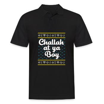Hanukkah - Men's Polo Shirt - black - Front - Kai (181cm)