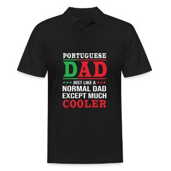 Portugal - Männer Poloshirt - Schwarz - Vorne - Kai (181cm)