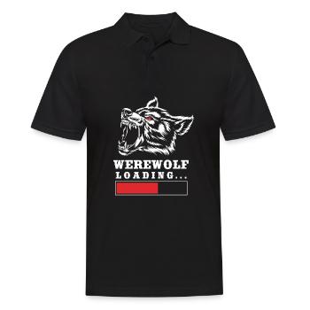 Werwolf - Männer Poloshirt - Schwarz - Vorne - Kai (181cm)