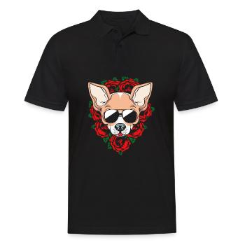 Chihuahua - Men's Polo Shirt - black - Front - Kai (181cm)