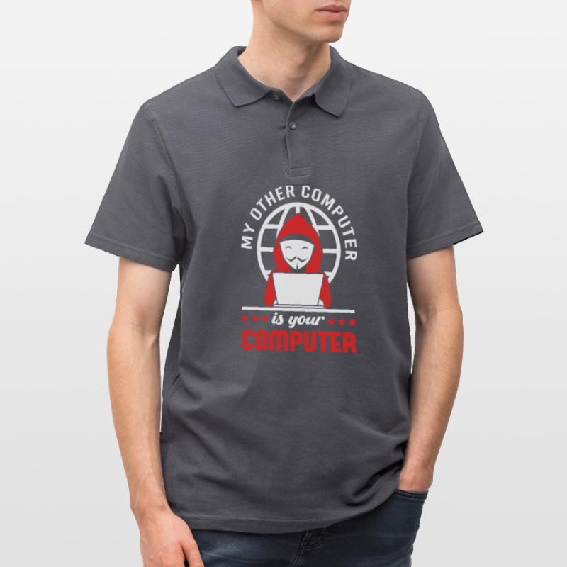 Cybersecurity Cyber Programmierer Hacker Männer Poloshirt