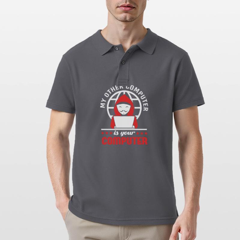 Cybersecurity Cyber Programmierer Hacker Männer Poloshirt