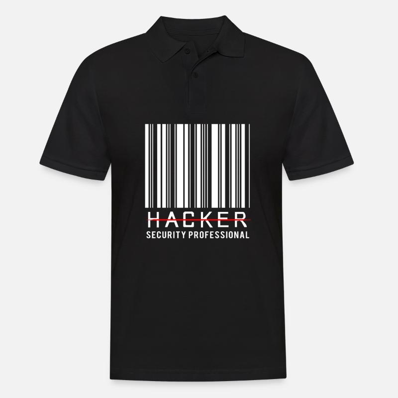 Cybersecurity Cyber Programmer Hacker - Men's Polo Shirt - black