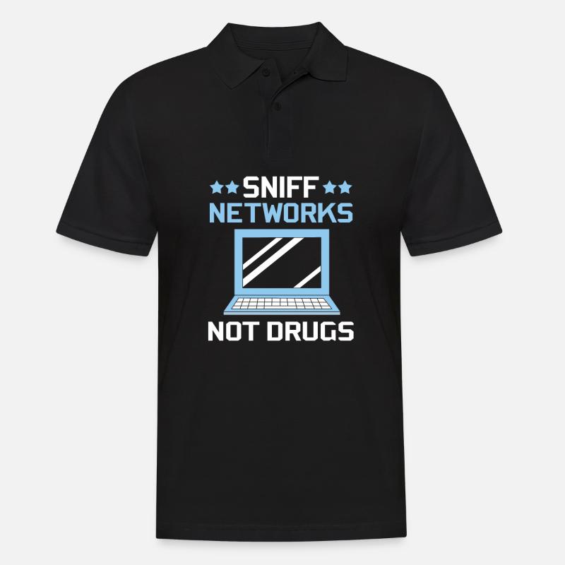 Cybersecurity Cyber Programmer Hacker - Men's Polo Shirt - black