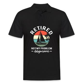 Retraité Retraité Retraité - Polo Homme - noir - Devant - Kai (181cm)