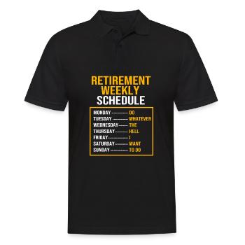 Retraité Retraité Retraité - Polo Homme - noir - Devant - Kai (181cm)
