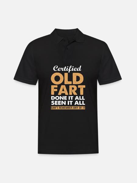 Retirement Pensioner Pensioner - Men's Polo Shirt - black