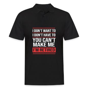 Retraité Retraité Retraité - Polo Homme - noir - Devant - Kai (181cm)