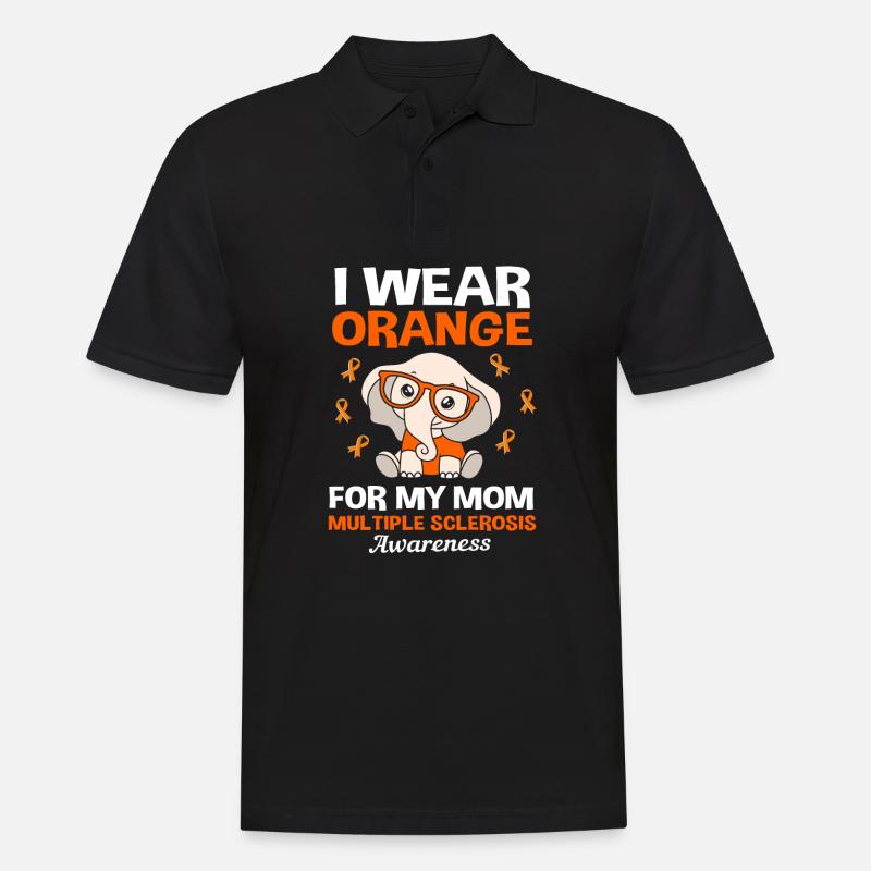 Multiple Sclerosis MS - Men's Polo Shirt - black