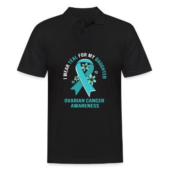 Cancer de l’ovaire Cancer survivant Cancer - Polo Homme - noir - Devant - Kai (181cm)