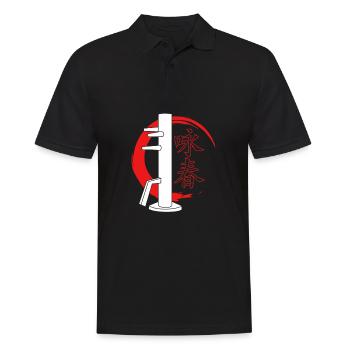 Wing Chun - Men's Polo Shirt - black - Front - Kai (181cm)
