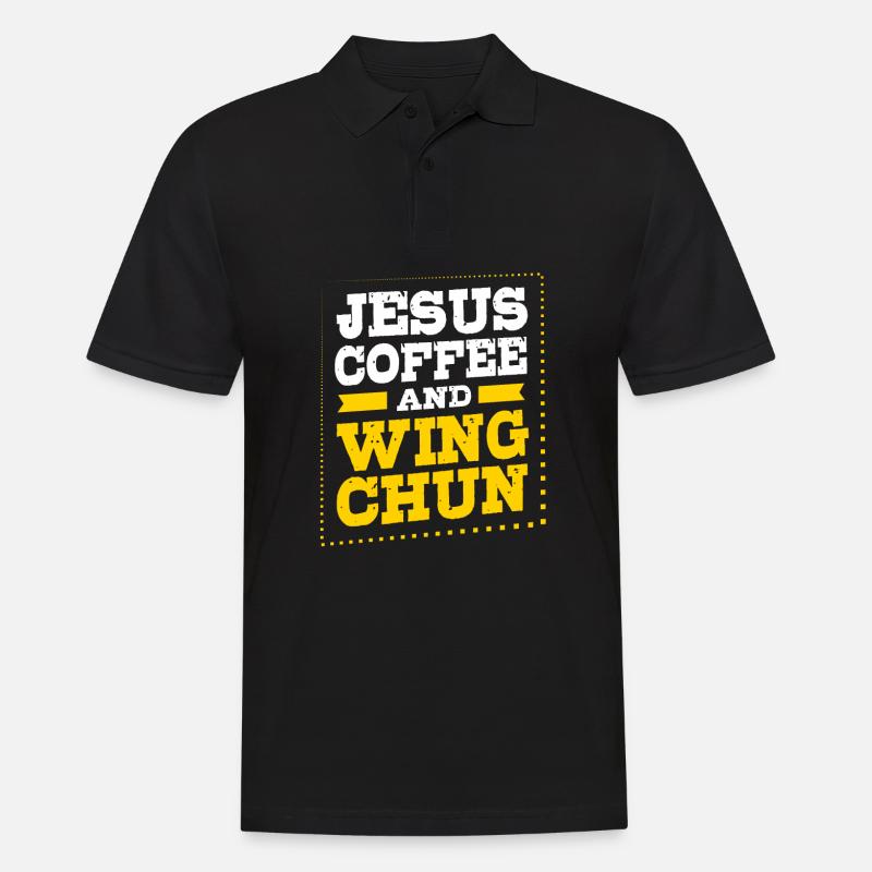 Wing Chun - Männer Poloshirt - Schwarz