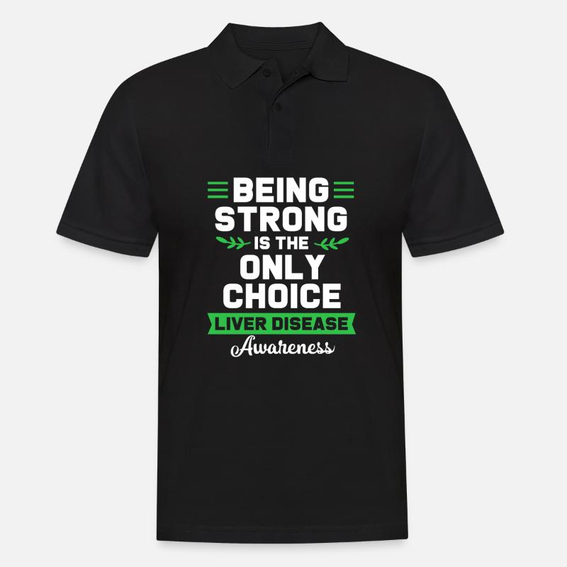 Lebererkrankung - Männer Poloshirt - Schwarz