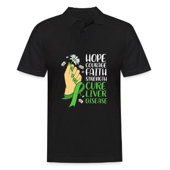 Maladie du foie - Polo Homme - noir - Devant - Kai (181cm)