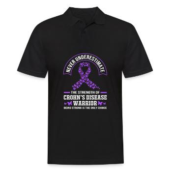 Morbus Crohn - Männer Poloshirt - Schwarz - Vorne - Kai (181cm)