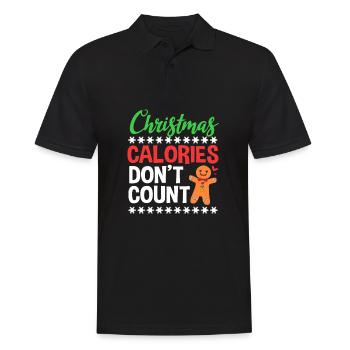 Gingerbread Man Gingerbread Heart Gingerbread Snacking - Men's Polo Shirt - black - Front - Kai (181cm)