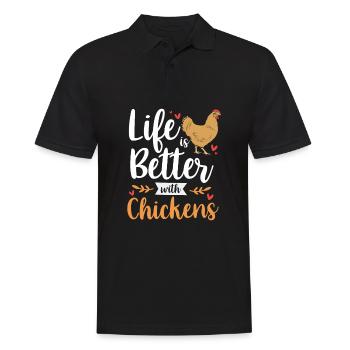 Poulet Volaille - Polo Homme - noir - Devant - Kai (181cm)