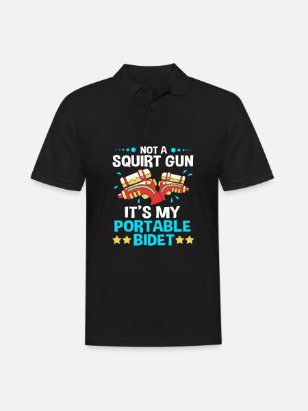 Water pistol - Men's Polo Shirt - black