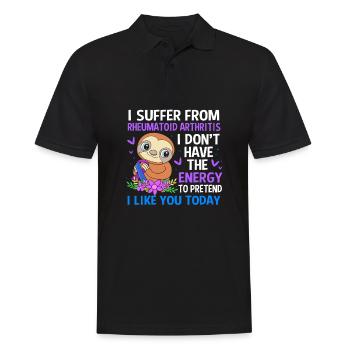Rheuma Arthritis - Männer Poloshirt - Schwarz - Vorne - Kai (181cm)