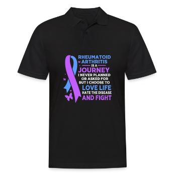 Rheuma Arthritis - Männer Poloshirt - Schwarz - Vorne - Kai (181cm)