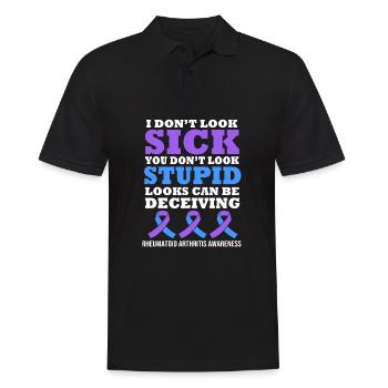 Rheuma Arthritis - Männer Poloshirt - Schwarz - Vorne - Kai (181cm)