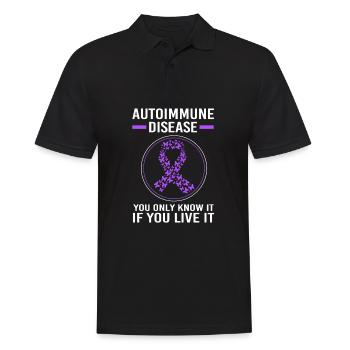 Autoimmune disease - Men's Polo Shirt - black - Front - Kai (181cm)
