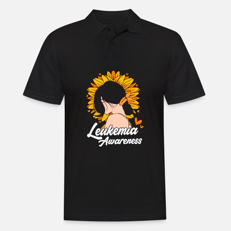 Sensibilisation à la leucémie - Polo Homme - noir