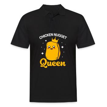 Chicken Nuggets - Männer Poloshirt - Schwarz - Vorne - Kai (181cm)